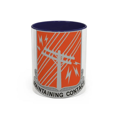440 Signal Battalion (U.S. Army) Accent Coffee Mug 11oz Navy - Go Mug Yourself