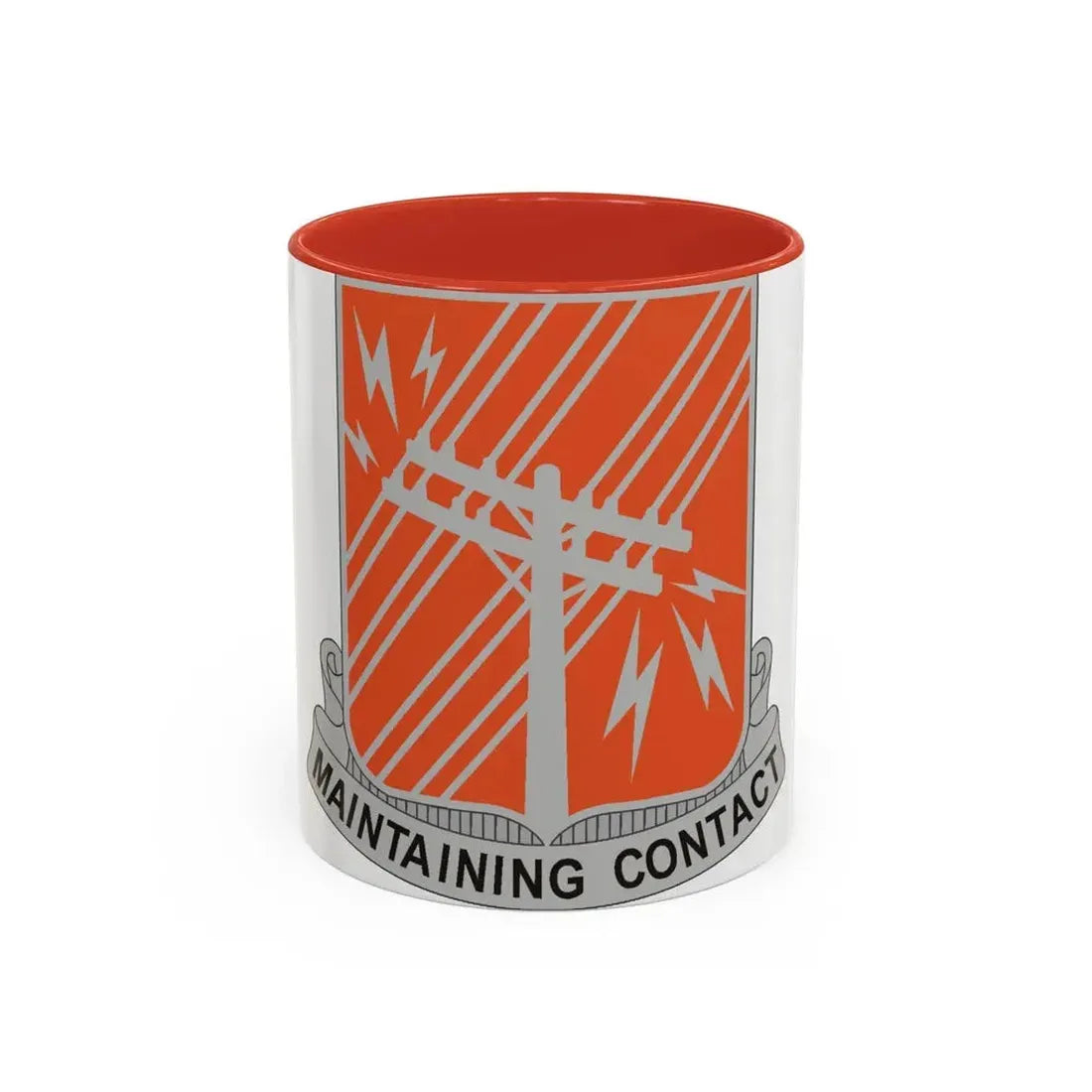 440 Signal Battalion (U.S. Army) Accent Coffee Mug 11oz Red - Go Mug Yourself