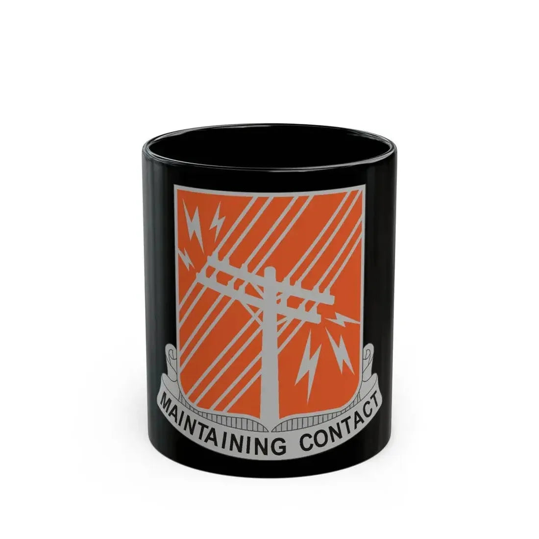 440 Signal Battalion (U.S. Army) Black Coffee Mug 11oz - Go Mug Yourself