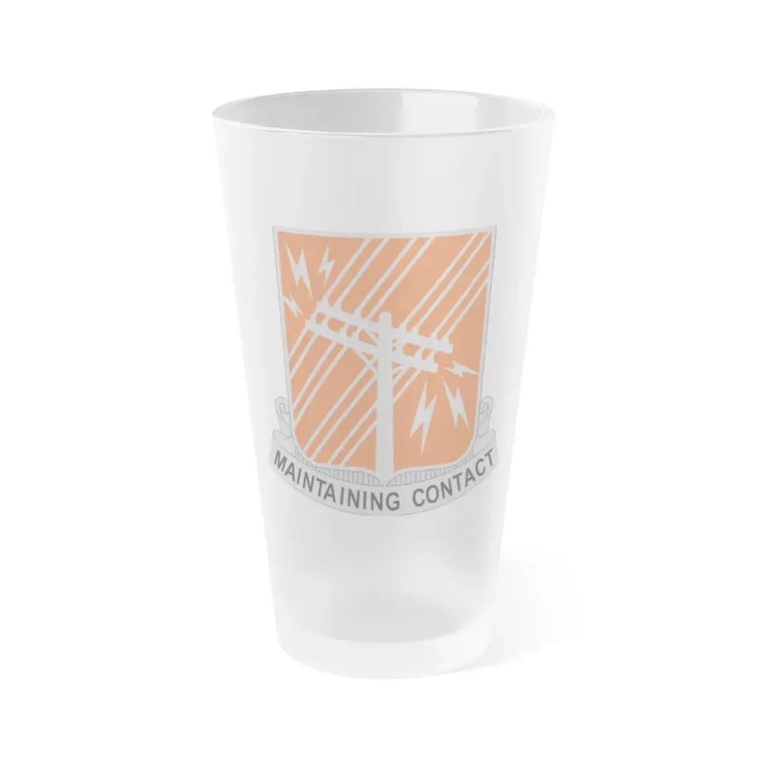 440 Signal Battalion (U.S. Army) Frosted Pint Glass 16oz Default Title - Go Mug Yourself