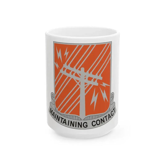 440 Signal Battalion (U.S. Army) White Coffee Mug 15oz - Go Mug Yourself