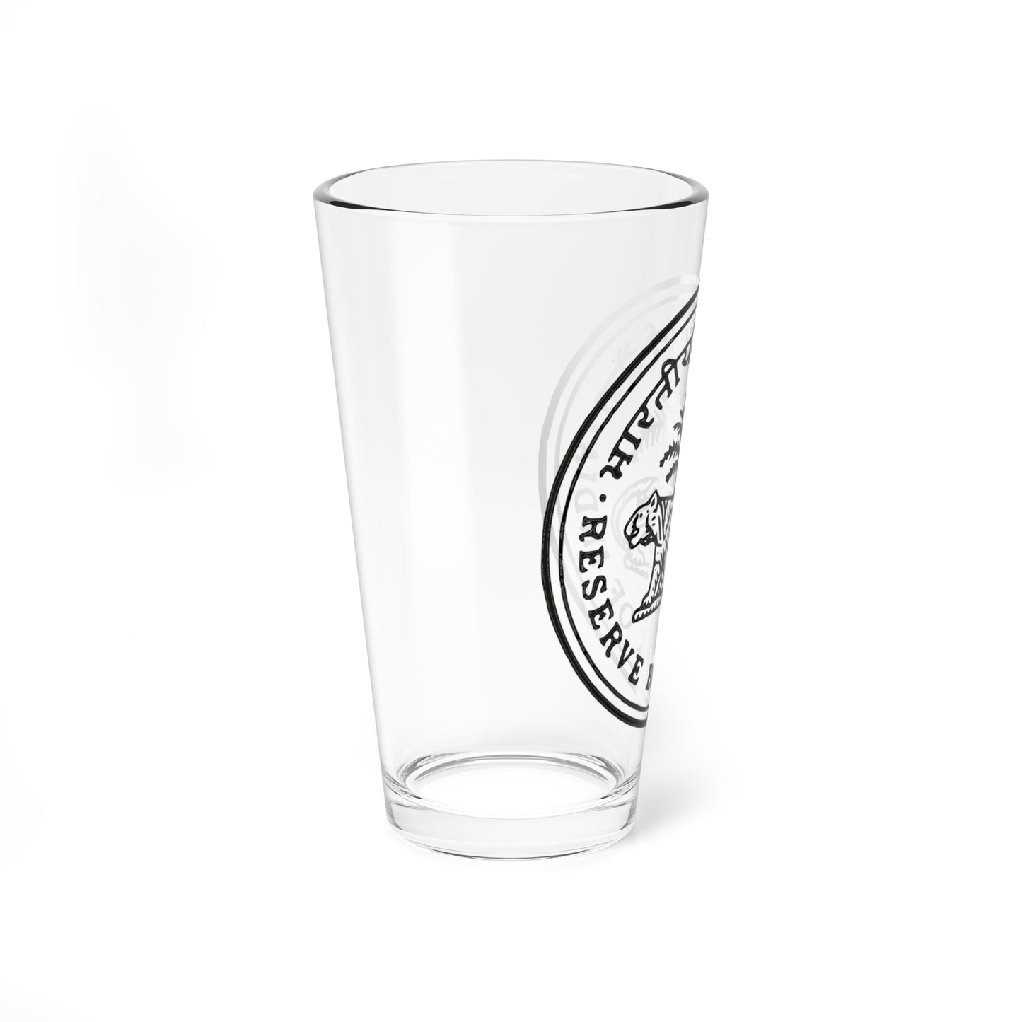 Seal of the Reserve Bank of India (India) (Coat of Arms) Pint Glass 16oz