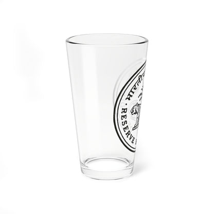 Seal of the Reserve Bank of India (India) (Coat of Arms) Pint Glass 16oz