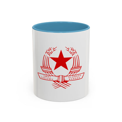 Emblem of the State Anti-fascist Council for the National Liberation of Croatia - Accent Coffee Mug