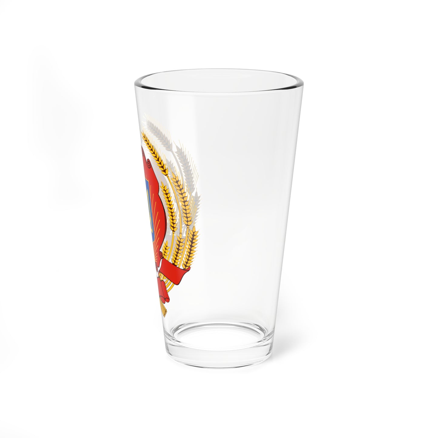 Emblem of the Ukrainian SSR fictional (Ukraine) (Coat of Arms) Pint Glass 16oz