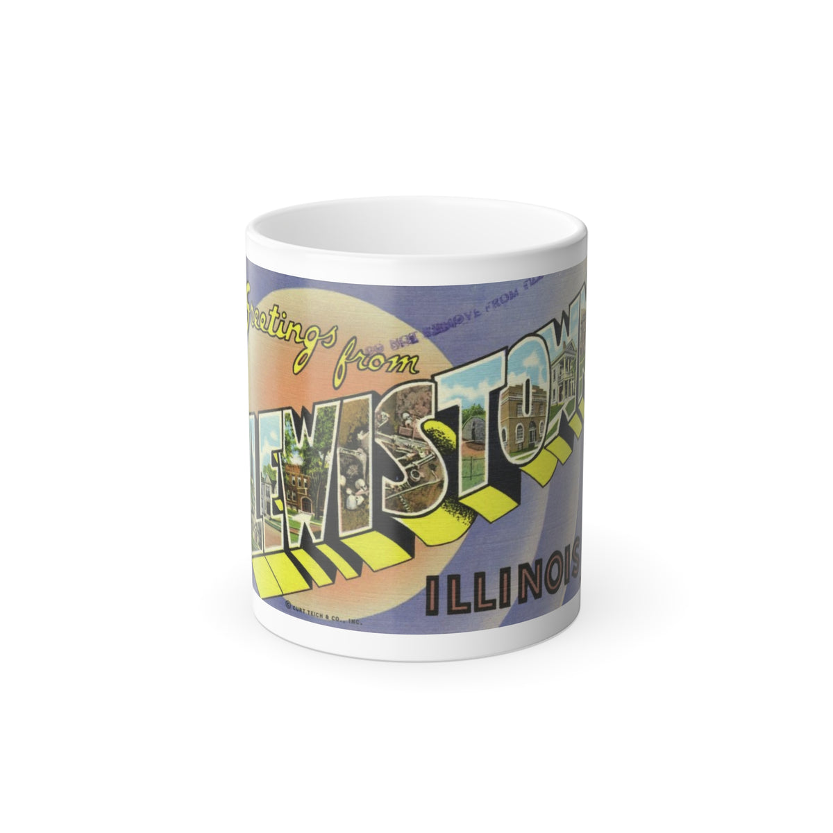 Greetings from Lewistown Illinois (Greeting Postcards) Color Changing Mug 11oz