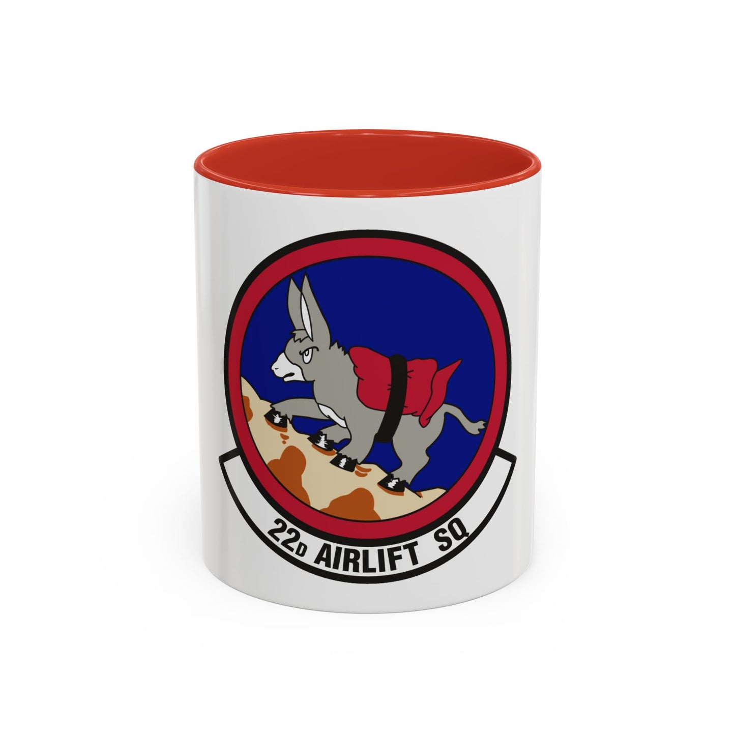 22d Airlift Squadron (U.S. Air Force) Accent Coffee Mug