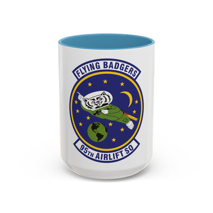 95th Airlift Squadron (U.S. Air Force) Accent Coffee Mug