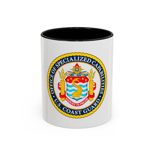 Office of Specialized Capabilities USCG (U.S. Coast Guard) Accent Coffee Mug
