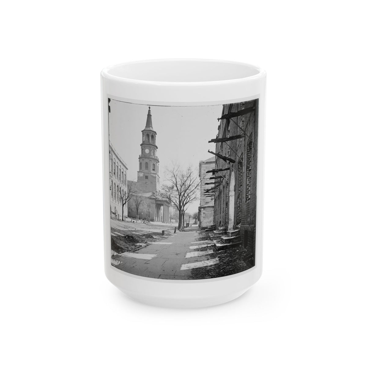 Charleston, S.C. St. Michael's Church (U.S. Civil War) White Coffee Mug