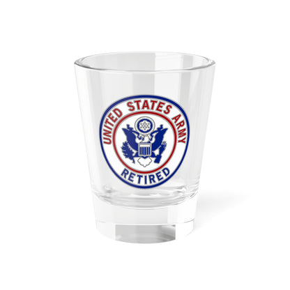 Retired Service Identification Badge 2 (U.S. Army) Shot Glass 1.5oz