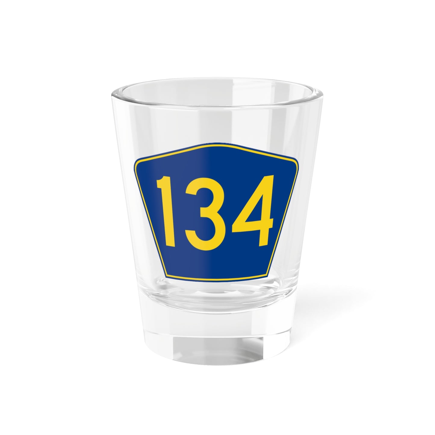 PR secondary 134 (Puerto Rico) (Road Sign) Shot Glass 1.5oz
