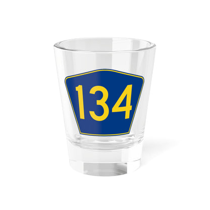 PR secondary 134 (Puerto Rico) (Road Sign) Shot Glass 1.5oz