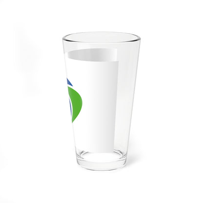 Flag of Shibetsu Hokkaido (Japan) Pint Glass 16oz
