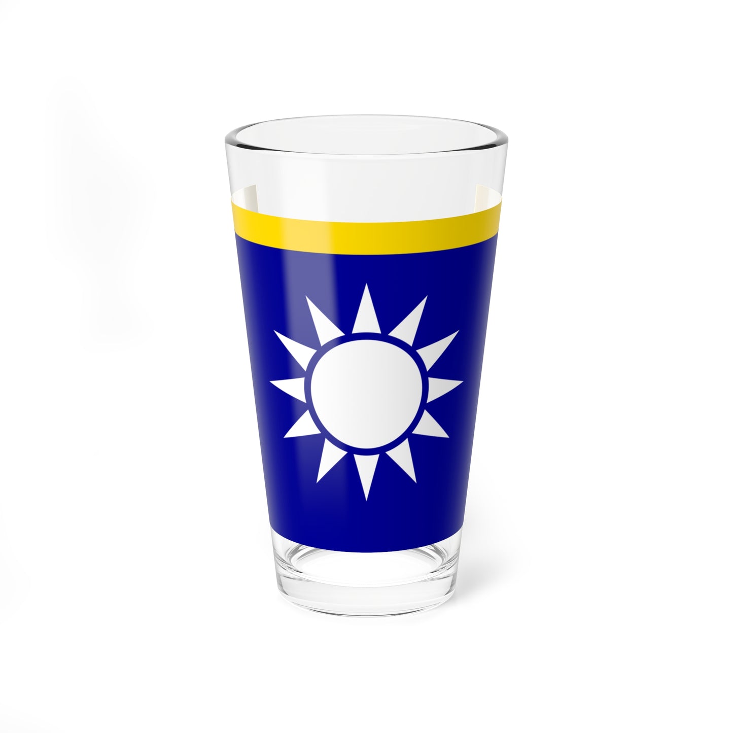 ROCN Senior Admirals Flag (China) Pint Glass 16oz