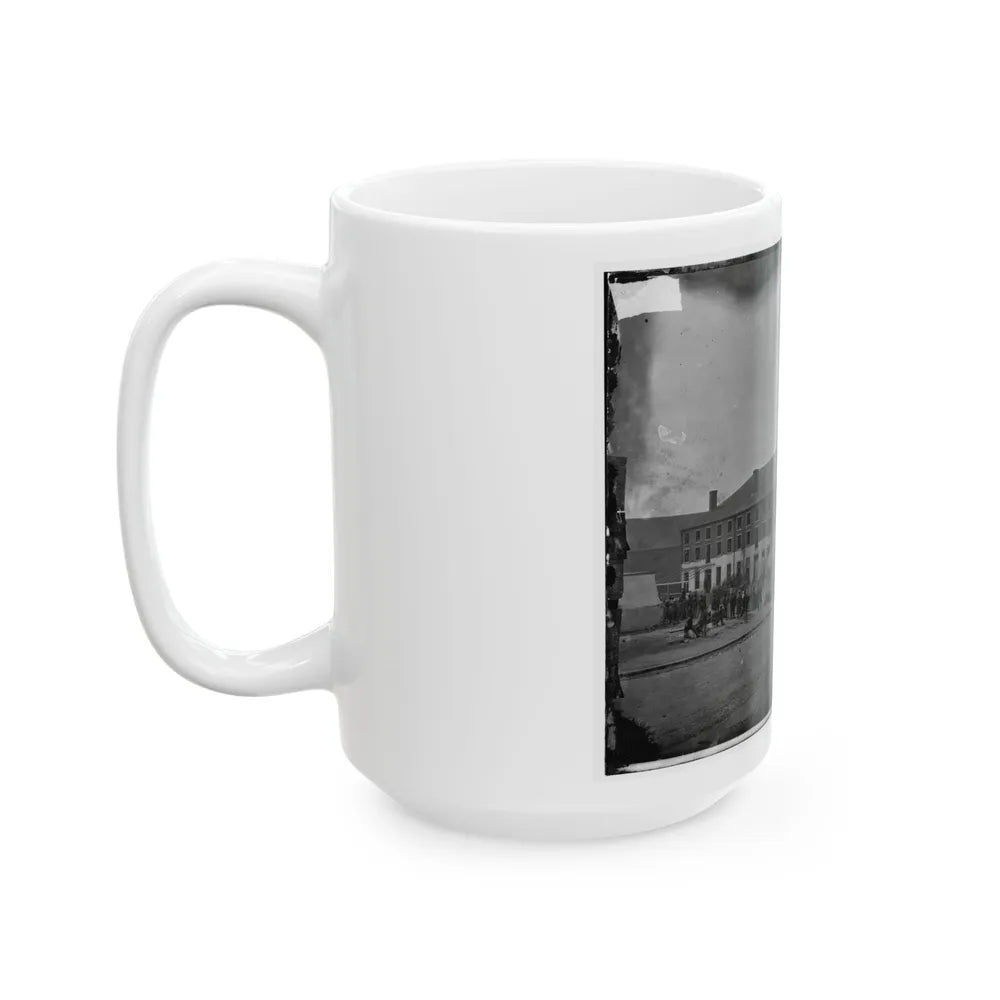 Richmond, Va. Front And Side View Of Libby Prison (U.S. Civil War) White Coffee Mug-Go Mug Yourself