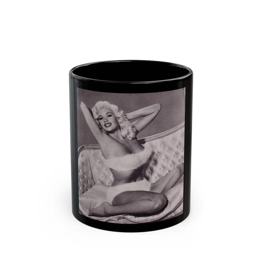 Jayne Mansfield #225 (Vintage Female Icon) Black Coffee Mug-11oz-Go Mug Yourself