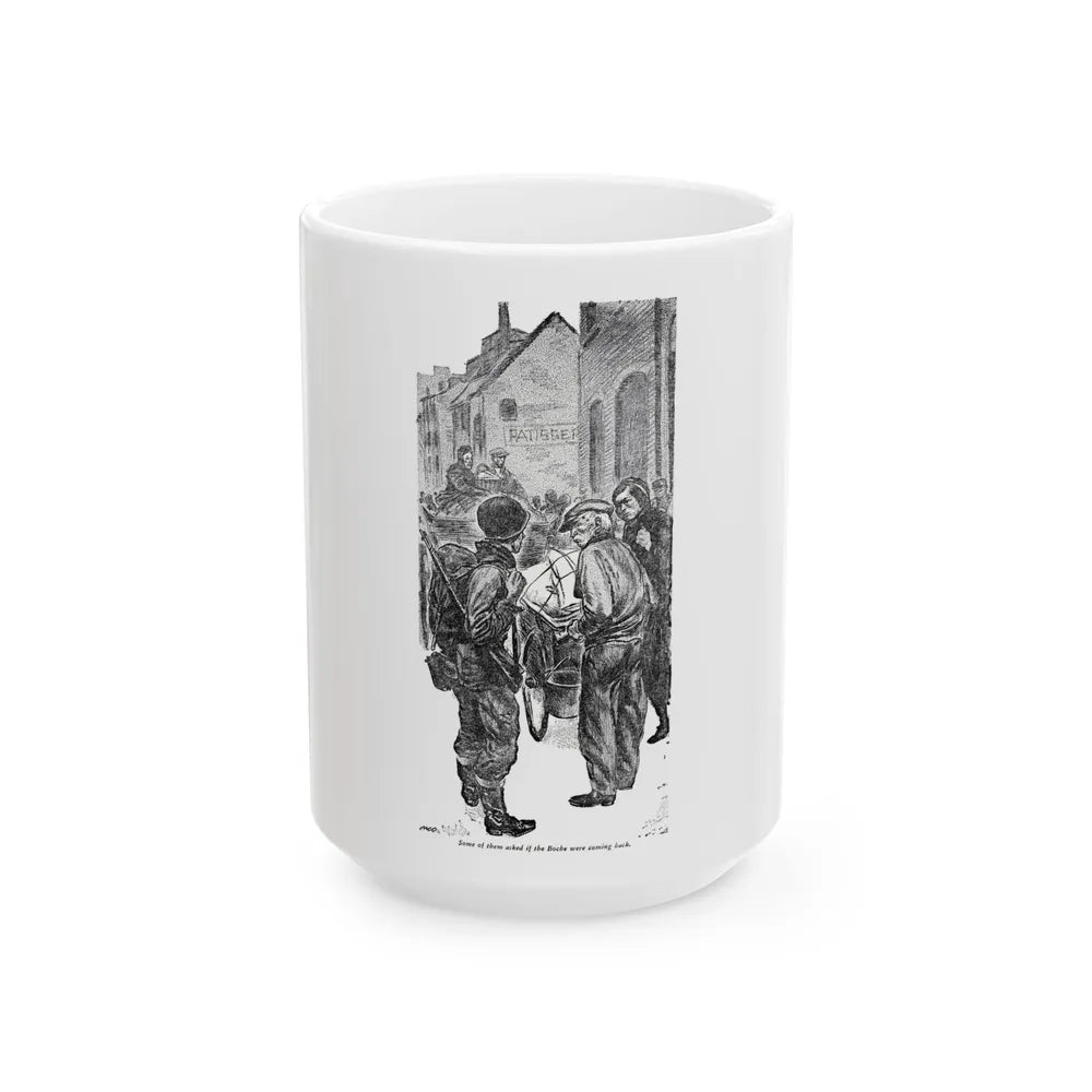 Combat Team, Blue Book Magazine, February 1948 - White Coffee Mug-15oz-Go Mug Yourself