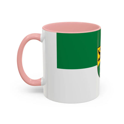 Flag of Erzgebirgskreises Germany - Accent Coffee Mug-Go Mug Yourself