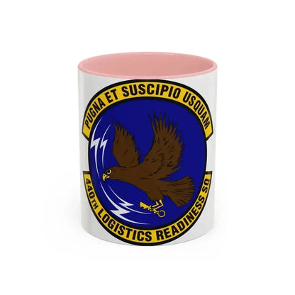 440th Logistics Readiness Squadron (U.S. Air Force) Accent Coffee Mug 11oz Pink - Go Mug Yourself