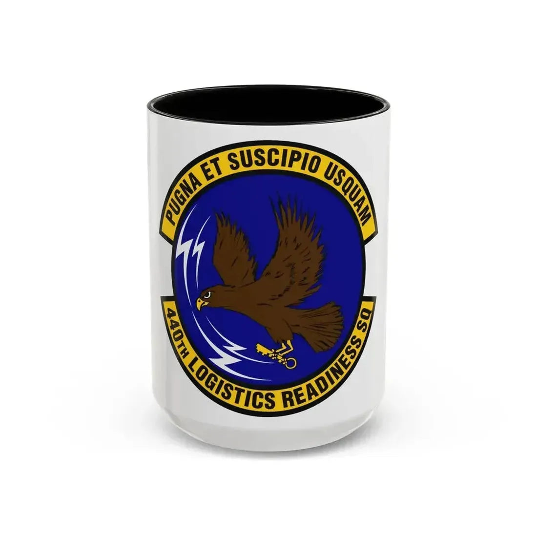 440th Logistics Readiness Squadron (U.S. Air Force) Accent Coffee Mug 15oz Black - Go Mug Yourself