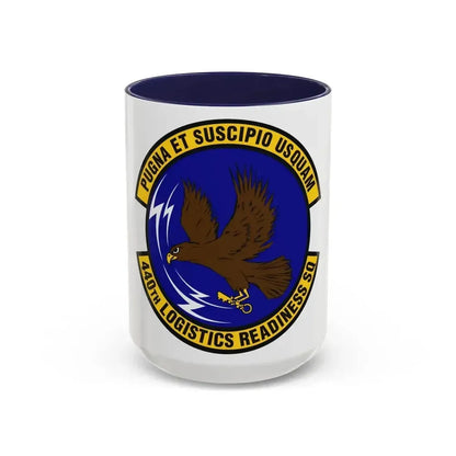 440th Logistics Readiness Squadron (U.S. Air Force) Accent Coffee Mug 15oz Navy - Go Mug Yourself