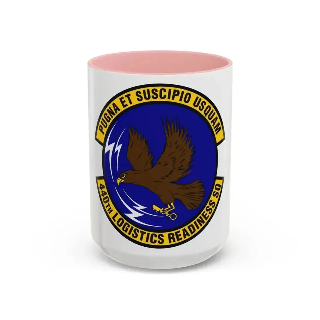 440th Logistics Readiness Squadron (U.S. Air Force) Accent Coffee Mug 15oz Pink - Go Mug Yourself