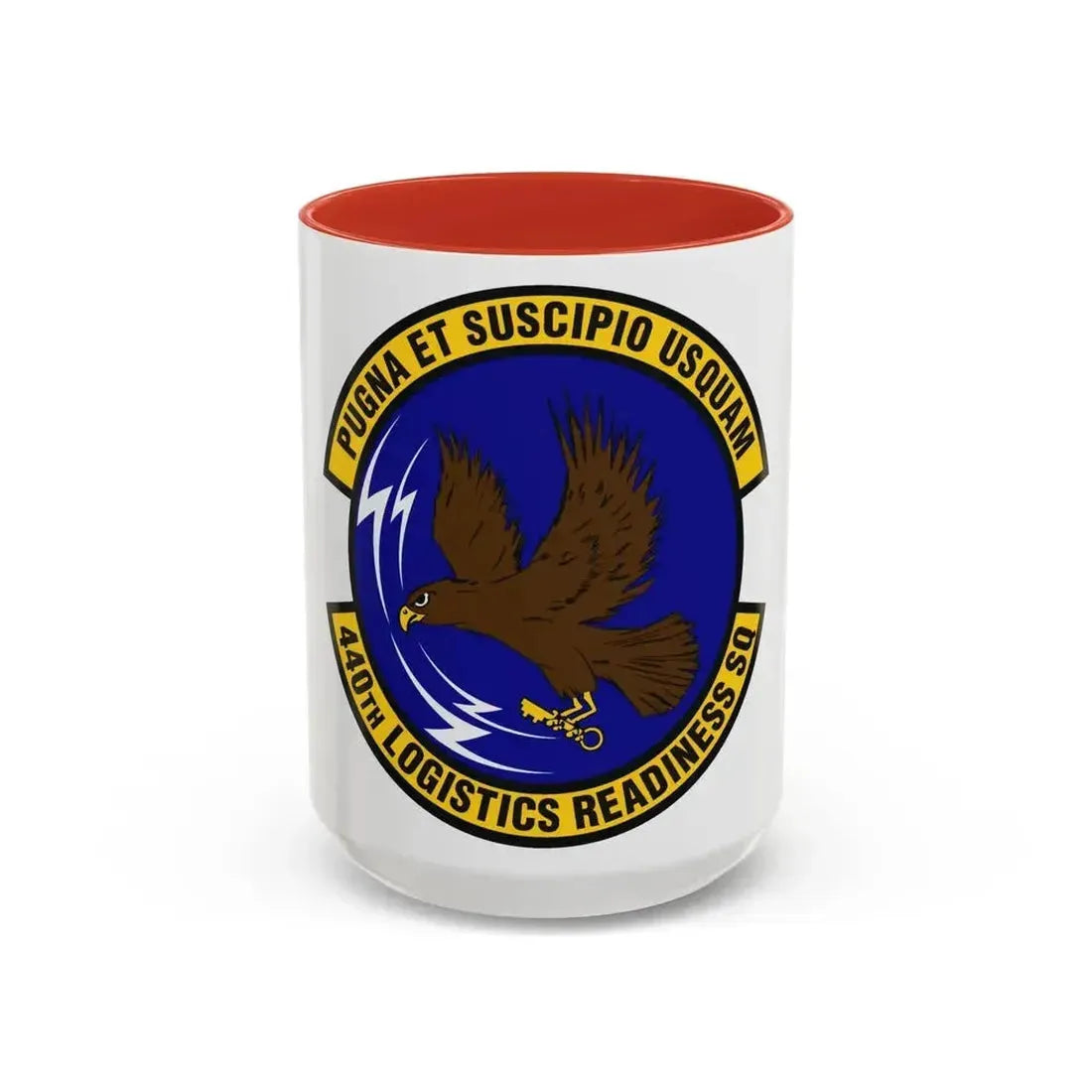 440th Logistics Readiness Squadron (U.S. Air Force) Accent Coffee Mug 15oz Red - Go Mug Yourself
