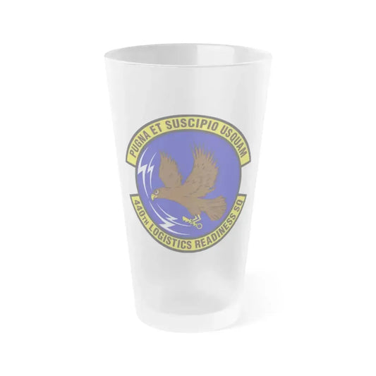 440th Logistics Readiness Squadron (U.S. Air Force) Frosted Pint Glass 16oz 16oz Frosted - Go Mug Yourself