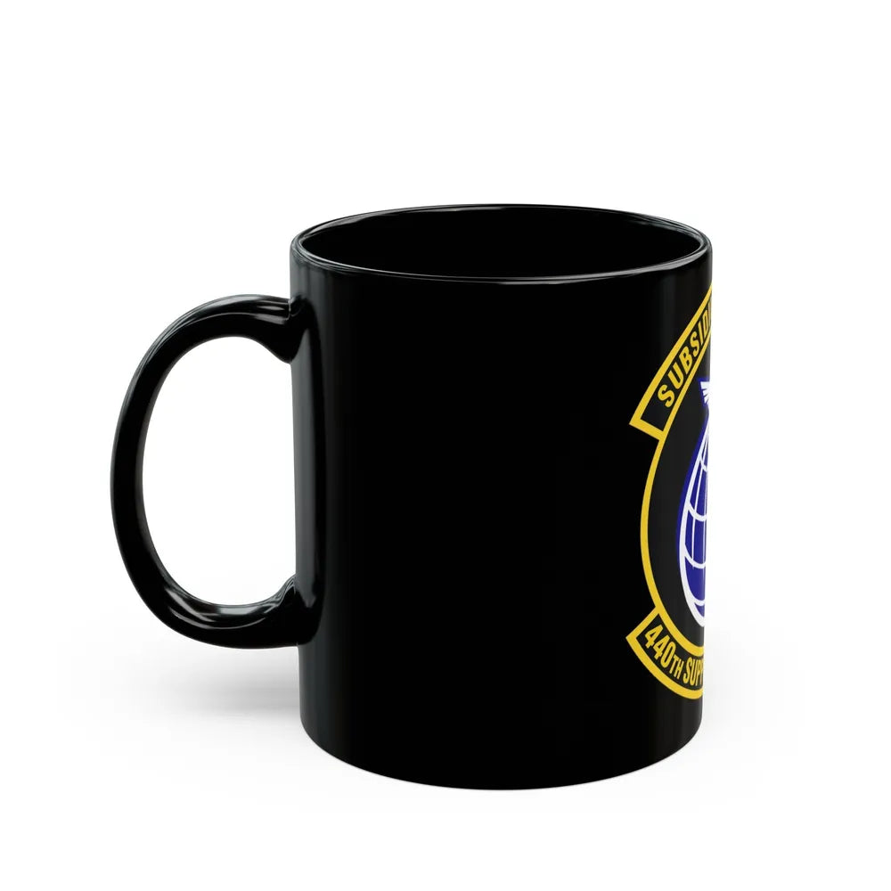 440th Supply Chain Operations Squadron (U.S. Air Force) Black Coffee Mug-Go Mug Yourself