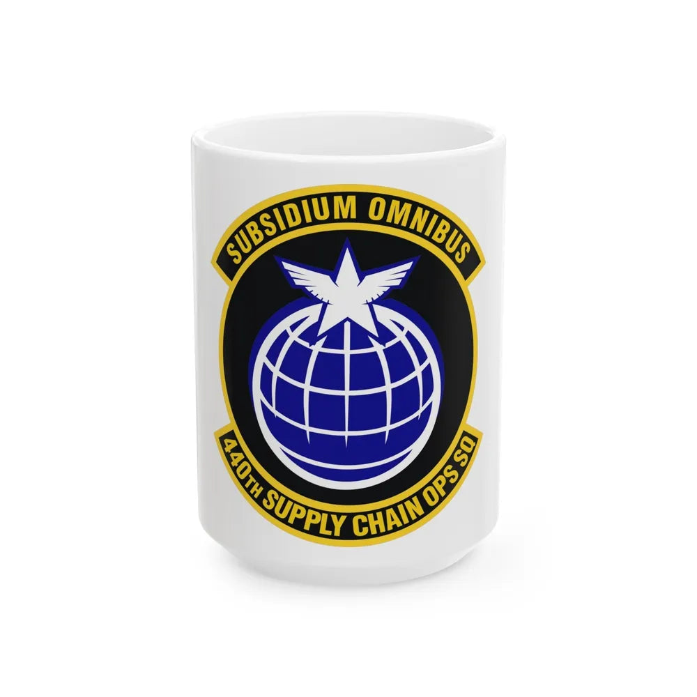 440th Supply Chain Operations Squadron (U.S. Air Force) White Coffee Mug-15oz-Go Mug Yourself