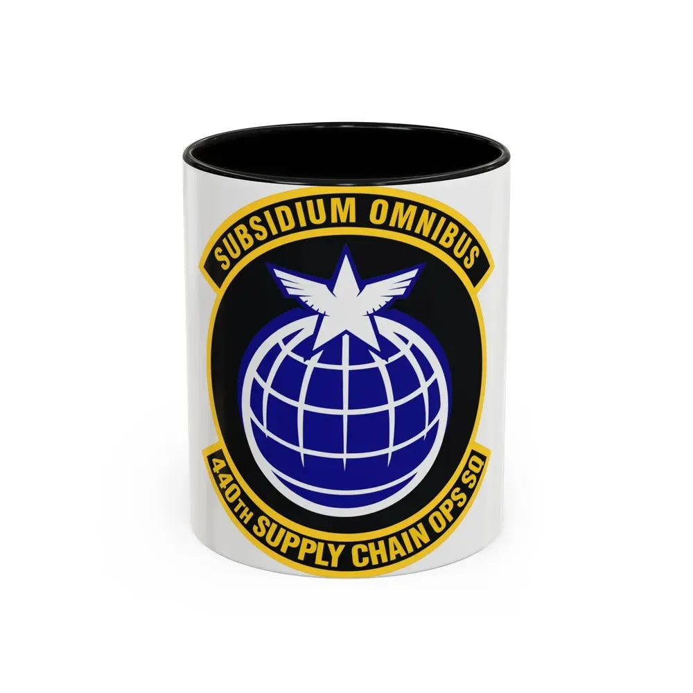 440th Supply Chain Operations Squadron (U.S. Air Force) Accent Coffee Mug 11oz Black - Go Mug Yourself