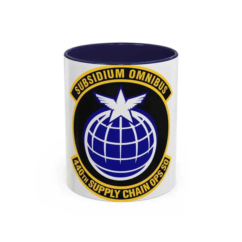 440th Supply Chain Operations Squadron (U.S. Air Force) Accent Coffee Mug 11oz Navy - Go Mug Yourself