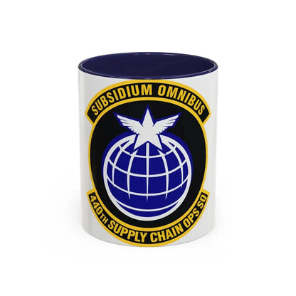 440th Supply Chain Operations Squadron (U.S. Air Force) Accent Coffee Mug 11oz Navy - Go Mug Yourself