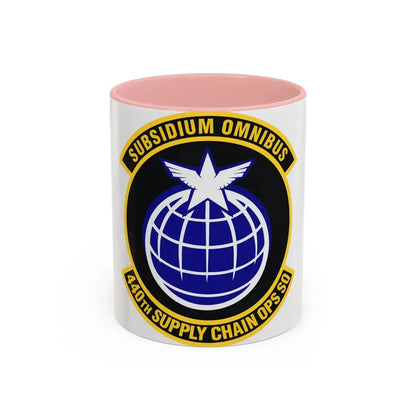 440th Supply Chain Operations Squadron (U.S. Air Force) Accent Coffee Mug 11oz Pink - Go Mug Yourself