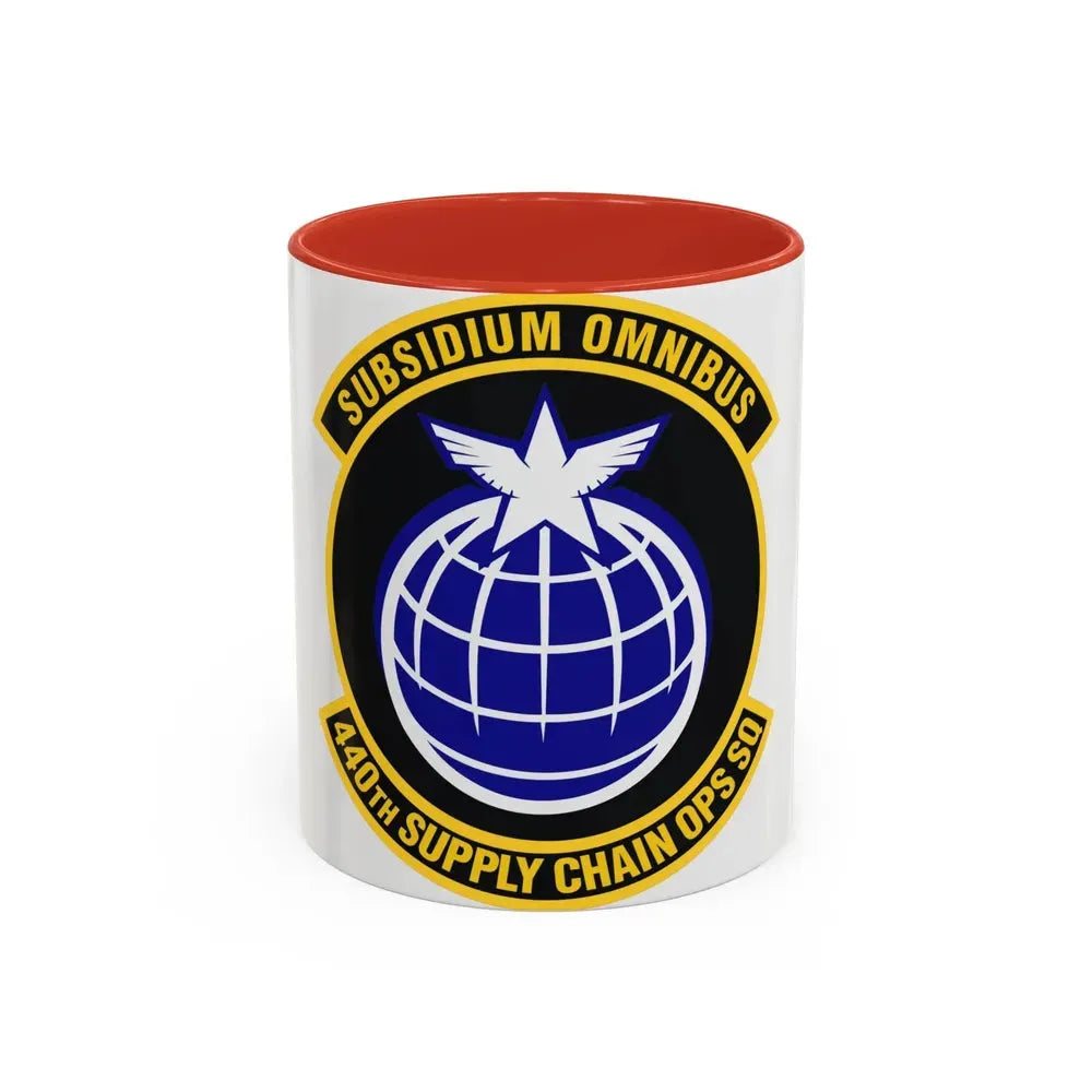 440th Supply Chain Operations Squadron (U.S. Air Force) Accent Coffee Mug 11oz Red - Go Mug Yourself