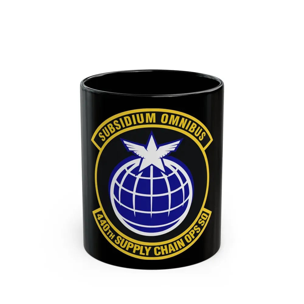 440th Supply Chain Operations Squadron (U.S. Air Force) Black Coffee Mug 11oz - Go Mug Yourself