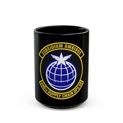 440th Supply Chain Operations Squadron (U.S. Air Force) Black Coffee Mug 15oz - Go Mug Yourself