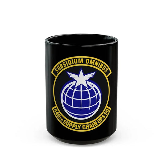 440th Supply Chain Operations Squadron (U.S. Air Force) Black Coffee Mug 15oz - Go Mug Yourself