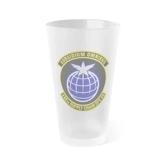 440th Supply Chain Operations Squadron (U.S. Air Force) Frosted Pint Glass 16oz 16oz Frosted - Go Mug Yourself