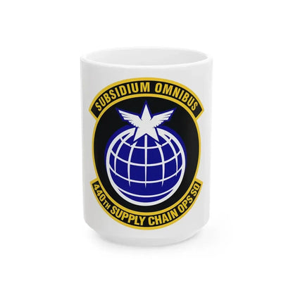 440th Supply Chain Operations Squadron (U.S. Air Force) White Coffee Mug 15oz - Go Mug Yourself