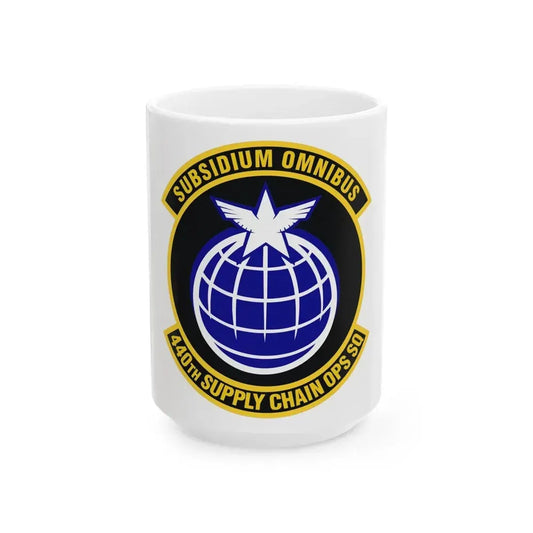440th Supply Chain Operations Squadron (U.S. Air Force) White Coffee Mug 15oz - Go Mug Yourself