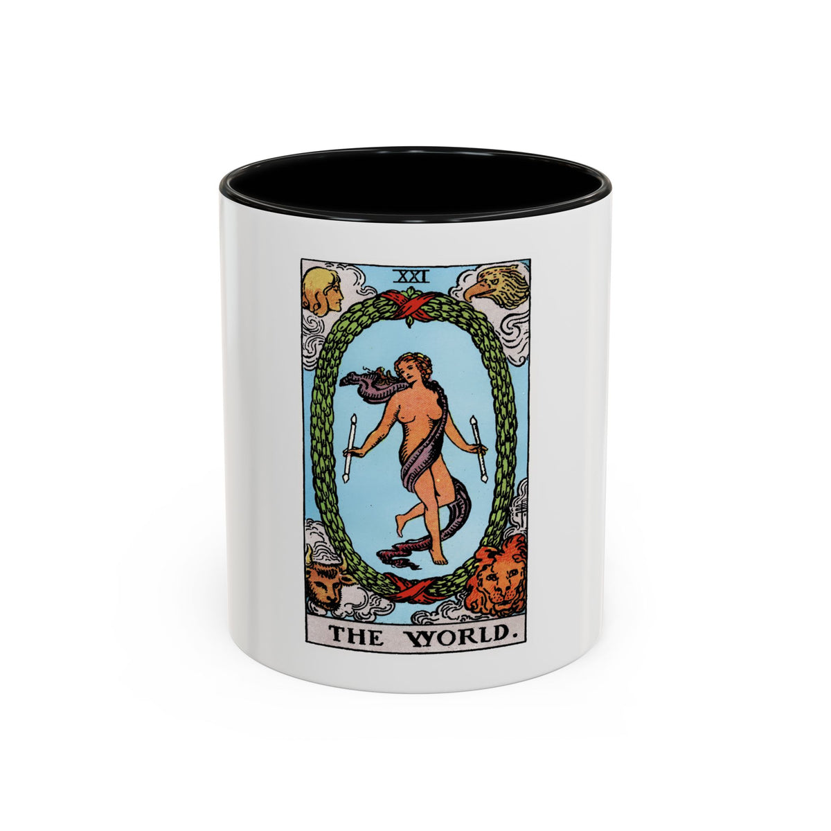 The World (Tarot Card) Accent Coffee Mug