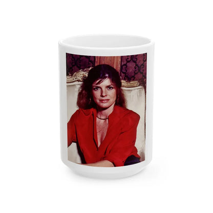 Katharine Ross #94 (Vintage Female Icon) White Coffee Mug-15oz-Go Mug Yourself