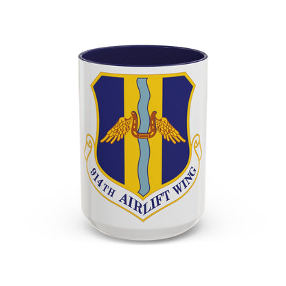 914th Airlift Wing (U.S. Air Force) Accent Coffee Mug