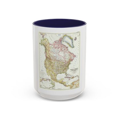 North America (1952) (Map) Accent Coffee Mug
