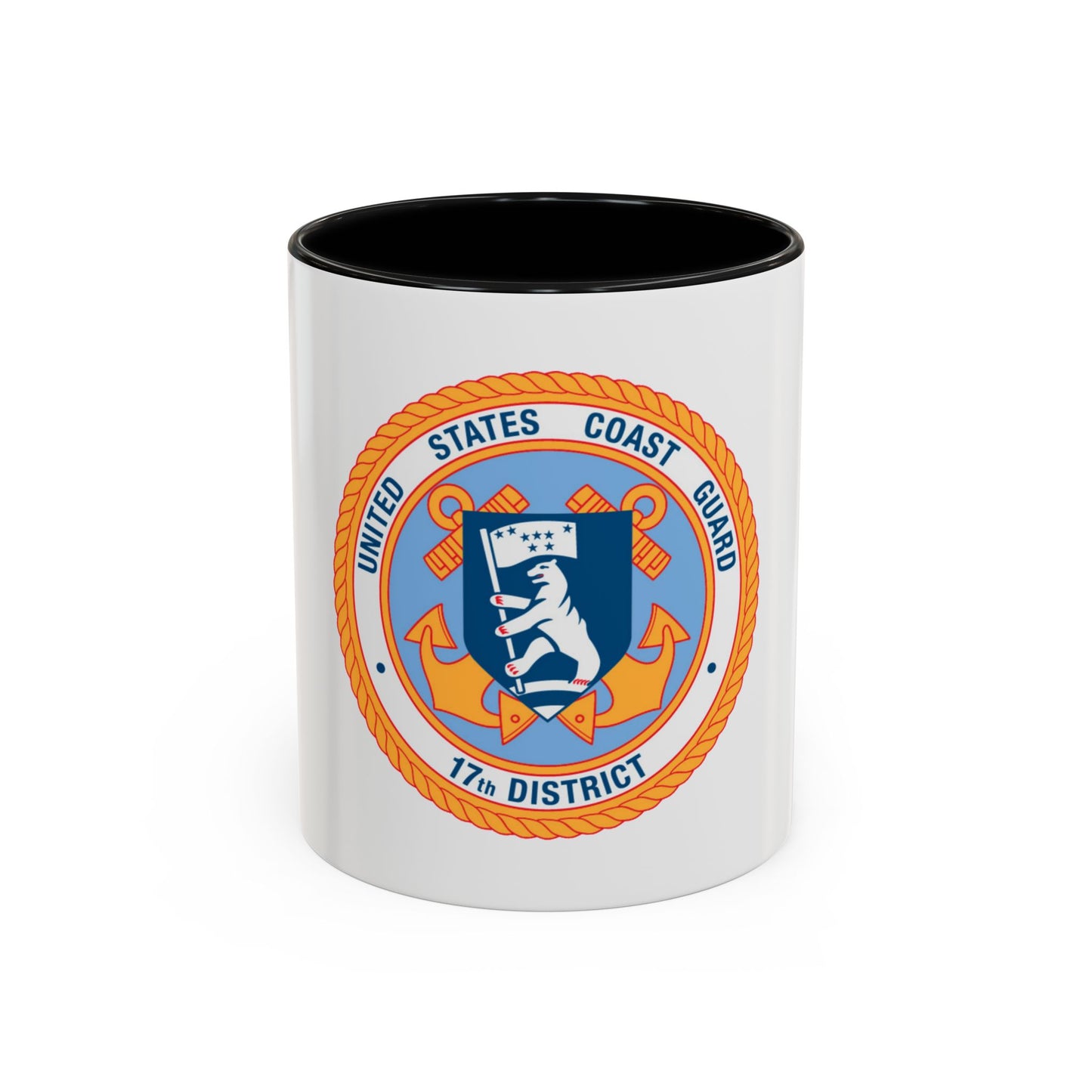17th CG District (U.S. Coast Guard) Accent Coffee Mug