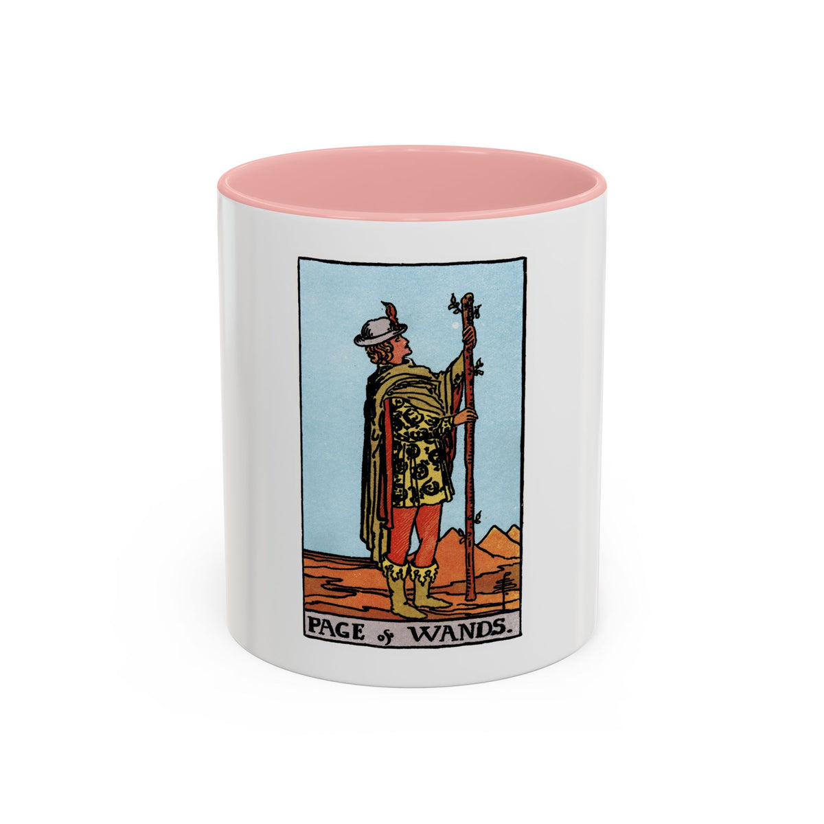The Page of Wands (Tarot Card) Accent Coffee Mug