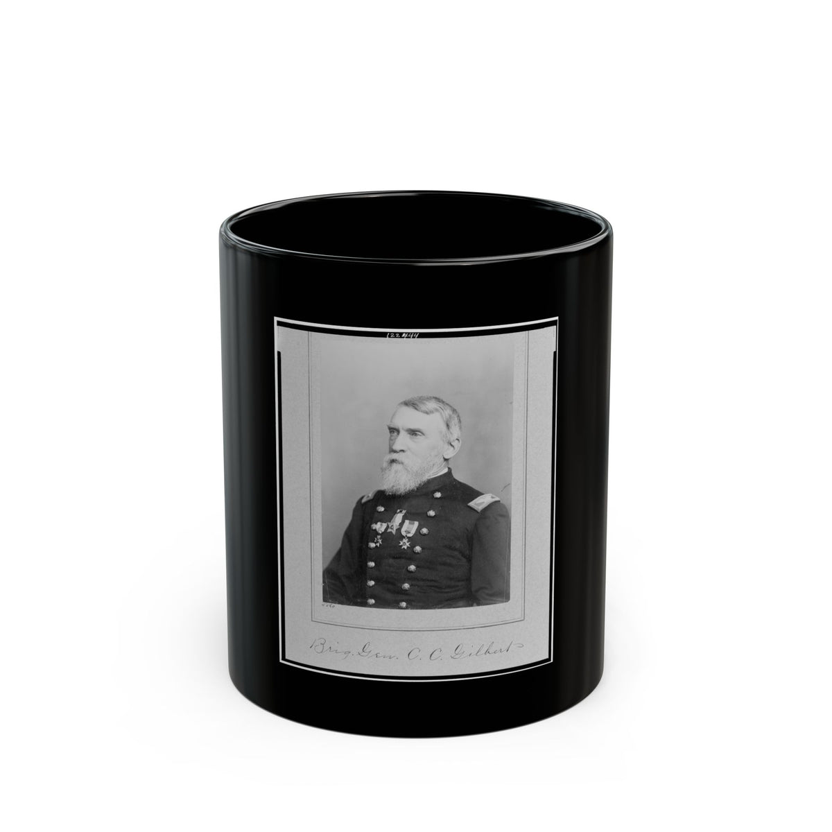 Brig. Gen. C.C. Gilbert (U.S. Civil War) Black Coffee Mug