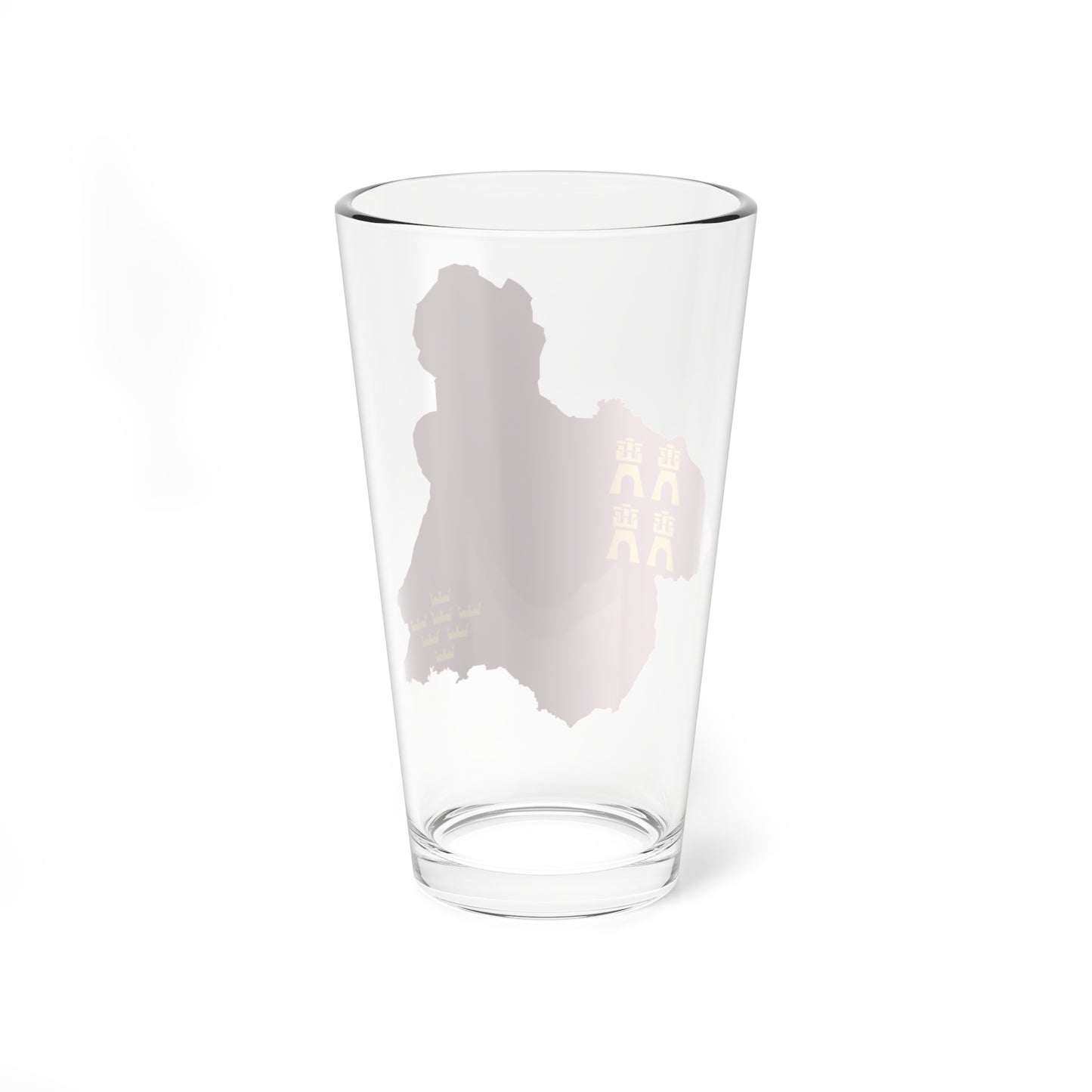 Flag map of Murcia (Spain) Pint Glass 16oz